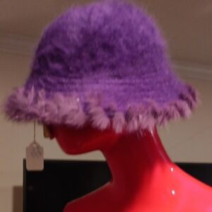 Capelli of New York Vibrant Purple Fuzzy Hat